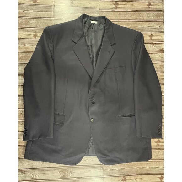Brioni Traiano 100% Wool knit Blazer Jacket size 50 color Navy made in Italy